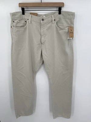 NEW Polo Ralph Lauren Men’s Varick Slim Straight Hemp Denim Jeans Gray 40x32 - Image 1 of 4