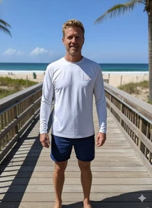 Camisa de natación grande de ballena blanca Vineyard Vines para hombre - Imagen 1 de 7