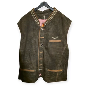 MOSER Trachten Trachten Lederweste Grau/braun Hannes Gr.60 - Bild 1 von 7