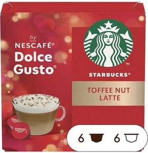Starbucks Toffee nut latte Dolce Gusto 6 Serving x 3 Pack - Picture 1 of 5