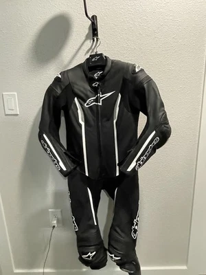 Traje de cuero Alpinestars Missile V2 1 pieza negro/blanco para mujer talla 42 EU Foto 1 de 3