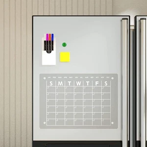 Monthly Calendar Planner Refrigerator Daily Schedule Planner Sheet Portable - Picture 1 of 6