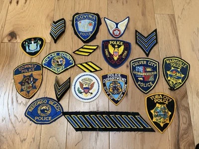 Lote De Colección De 18 Parches De Oficial De Policía Del Sheriff Del Condado Insignias California A Foto 1 de 4