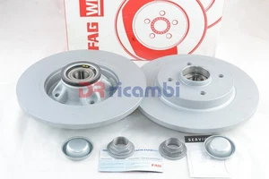 KIT DISCHI FRENO CON CUSCINETTI PER CITROEN BERLINGO PEUGE PARTNER FAG 713540620 - Picture 1 of 4