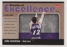 2007-08 Fleer Decades of Excellence Glossy John Stockton #9 HOF