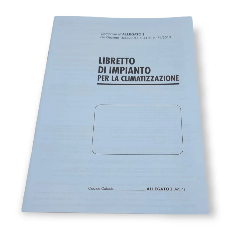 LIBRETTO DI IMPIANTO PER LA CLIMATIZZAZIONE NUOVA VERSIONE D'IMPIANTO - Bild 1 von 1