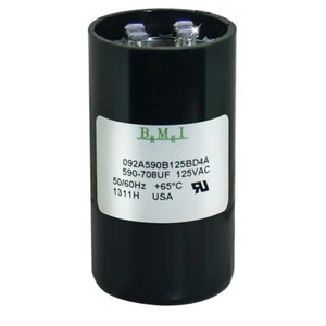 USA 590-708 uf/MFD 110-125 VAC volts Round Start Capacitor 50/60 Hz - Lot-1 - Picture 1 of 4