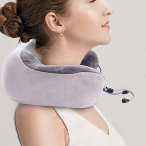 Portable Electric Travel Neck Shoulder Massage Neck Pillow Massager Memory Foam - Picture 1 of 12
