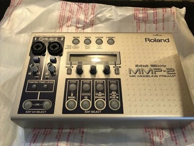 New Boxed Roland MMP-2 Mic Modeling Preamp 24bit 96kHz AC100V Manual Software  - Image 1 of 4