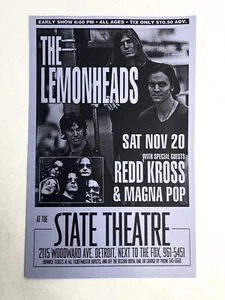 THE LEMONHEADS Detroit REDD KROSS & MAGNA POP ORIGINAL concert FLYER poster - Picture 1 of 1