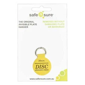 Safe N Sure 30mm DISC, Adhesive Plate Hanger, Made in England - Picture 1 of 3
