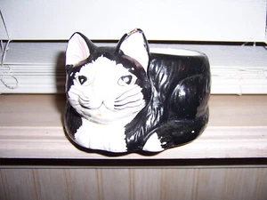 Vintage Black White Cat  Scouting Pad Holder B.W. 4.5" - Picture 1 of 7
