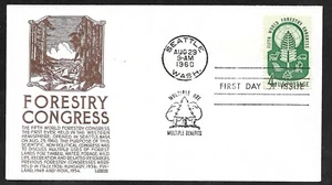#1156 4c World Forestry Congress - Brown Anderson FDC - Picture 1 of 2