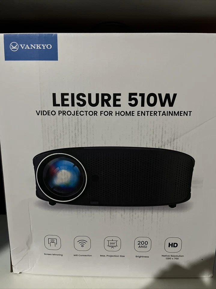Vankyo Leisure 510W HD720P Video Projector - Image 1 of 1