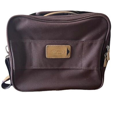 Bolso de hombro Olympia para portátil marrón con correa 15 pulgadas Foto 1 de 4