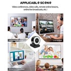 2K HD Mini USB Webcam Video Conference Camera Wide Angle Webcam with Microphone