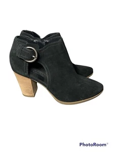 Michael By Michael Shannon Mia Black Zip Up Booties Size 9M - Picture 1 of 11