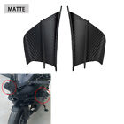 1Pair Matte Carbon Fiber Motorcycle Side Winglets Air Deflector Wing Kit Spoiler
