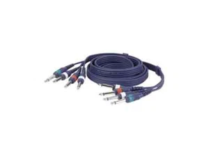 4-fach Klinke auf 4-fach Klinke 6,3mm 1,5m Multicore, Patch, Snake Kabel 150cm - Bild 1 von 1