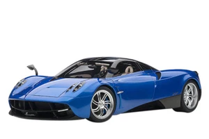 PAGANI HUAYRA METALLIC BLUE W/SILVER WHEELS 1/12 MODEL CAR BY AUTOART 12232 - Picture 1 of 9