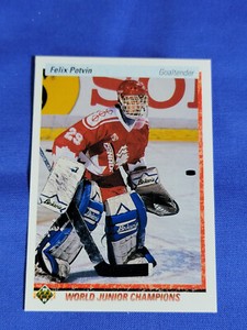 1990-91 Upper Deck Felix Potvin World Junior Champions Rookie RC #458