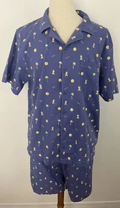 Conjunto de 2 piezas de camisa top y pantalones cortos tejidos XL de Chip & Dale de los parques de Disney para hombre - Imagen 1 de 7