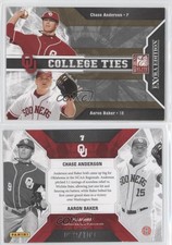 2009 Donruss Elite Extra Edition College Ties Gold Chase Anderson Aaron Baker
