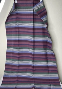 1 Vintage Dan River King Kissenbezug blau rot grün Streifen neu ohne Etikett unregelmäßig - Bild 1 von 6