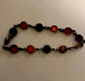 Vintage Schmuck Armband Damen Silber/Mehrfarbige Steine - Bild 1 von 3