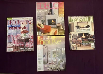 Lot Of 4 Random Elle Decor Better Homes House Beautiful Magazine 2003-2004 VG-EX - Image 1 of 3