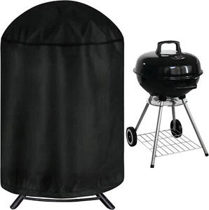 iCOVER 29” (Dia) X 38” (Alto) Coperchio Rotondo Verticale per Affumicatore, Copertura Barbecue BBQ - Foto 1 di 7