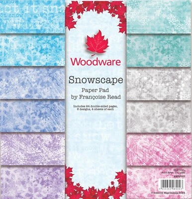 Woodware Francoise Read Snowscape 8 in x Paper Pad - FRPP007 - Image 1 of 4
