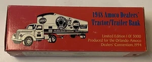 ERTL 1948 Amoco Dealer's Tractor/Trailer Bank #B187 New In Box - Picture 1 of 6