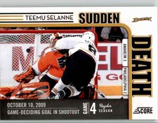 2010-11 Score Sudden Death Teemu Selanne #6