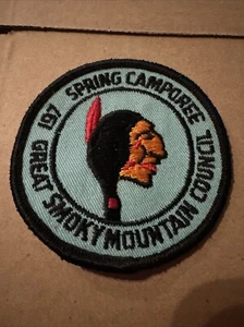 Great Smoky Mountain Council Knoxville Tennessee, 1970 Spring Camporee Patch - Picture 1 of 3