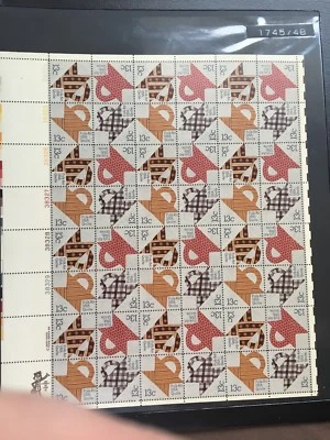 Scott # 1745/48, 13 cent Folk Art: Quilts - Image 1 of 4