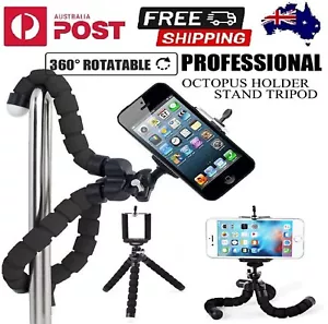 Mini Flexible Octopus Tripod Stand Mount Holder For Go-pro Camera Phone Bracket - Picture 1 of 6