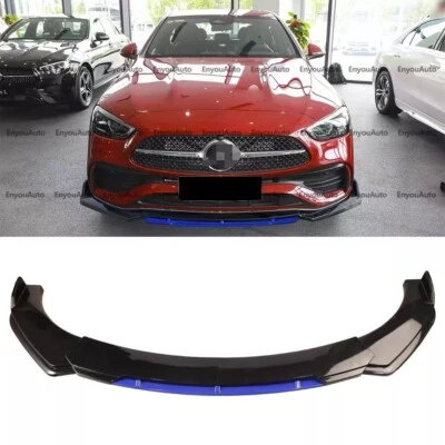 For Mercedes-Benz CLS350 CLS400 Front Bumper Lip Spoiler Splitter Black Blue - Image 1 of 4