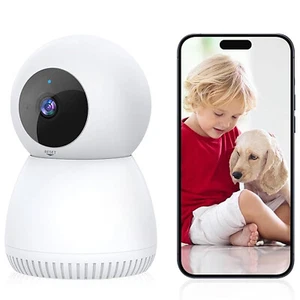 2MP Home Security Camera 1080P Pet Camera Baby Monitor Night Vision 2-Way Talk - Picture 1 of 7
