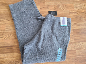 DKNY Women M L XL XXL Cashmere Blend Drawstring Pants PINK Grey Brown Black $129
