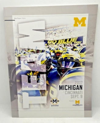 Michigan Football program collectable Michigan vs Cincinnati, 2017 - Image 1 of 2