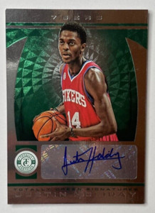 Justin Holliday 2013-14 Totally Certified Signatures GREEN RC AUTO #243 #'d /5
