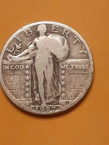 Cuarto Standing Liberty 1927 - Imagen 1 de 2
