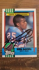 Bubba McDowell Signed 1990 Topps #213 Oilers Autographed Card HOF AUTO