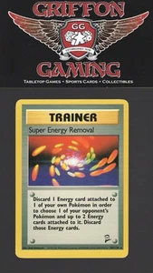 Pokemon Unlimited Base Set 2 Super Energy Removal 108/130 Rare Trainer LP - Picture 1 of 2