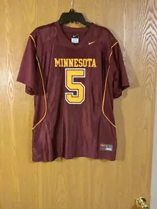 Nike Minnesota Golden Gophers #5 Football Jersey Youth L (16/18) EUC - Picture 1 of 4