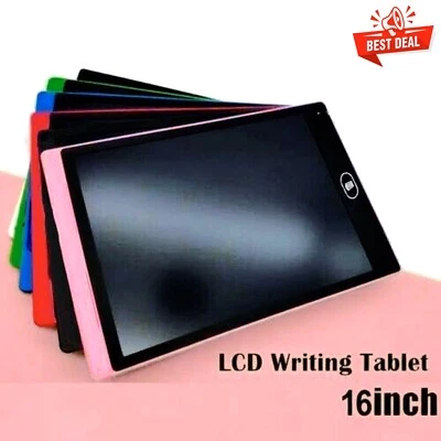 16inch Writing Electronic Tablet Digital LCD Board Drawing Kid Gift Graphics Pad - Image 1 of 3