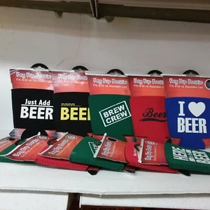 Lote Surtido de 12 Divertidos Barriles Kup Koozie -Mantiene Bebida Taza Fría Koozie 5G - Imagen 1 de 2