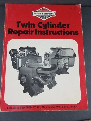 Briggs & Stratton Twin Cylinder Repair Manual 271172 1985 Original Guide - Image 1 of 4