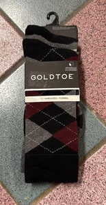 Gold Toe Men's Dress Crew Formal Socks Comfort 3pairs Size 6-12.5 NEW - Picture 1 of 5